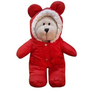 Starbucks Bearista Bear 11” Red Parka Plush Christmas 2021 Holiday Limited GUC